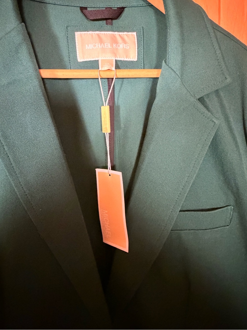 Michael Kors Dark Green Classic Blazer - Picture 4 of 4